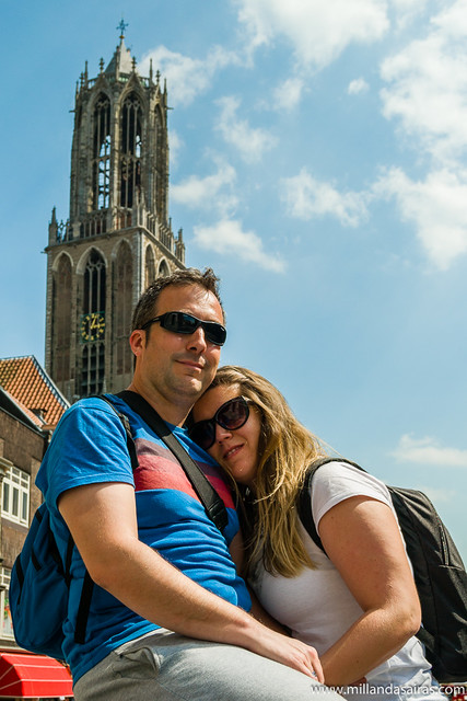 Con la torre de la catedral de Utrecht