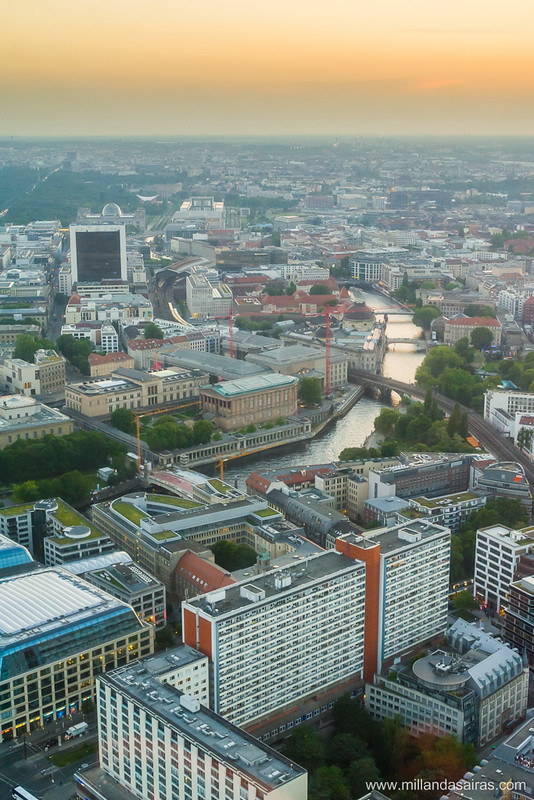 Vistas de Berlín desde la Fernsehturm (torre de TV)